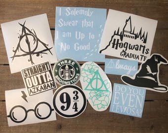 Bundle Harry Potter Decals - Car Decal - Harry Potter Decal