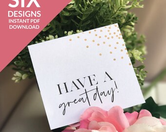 Gold Sprinkle Lunchbox Love Notes - 6 Designs