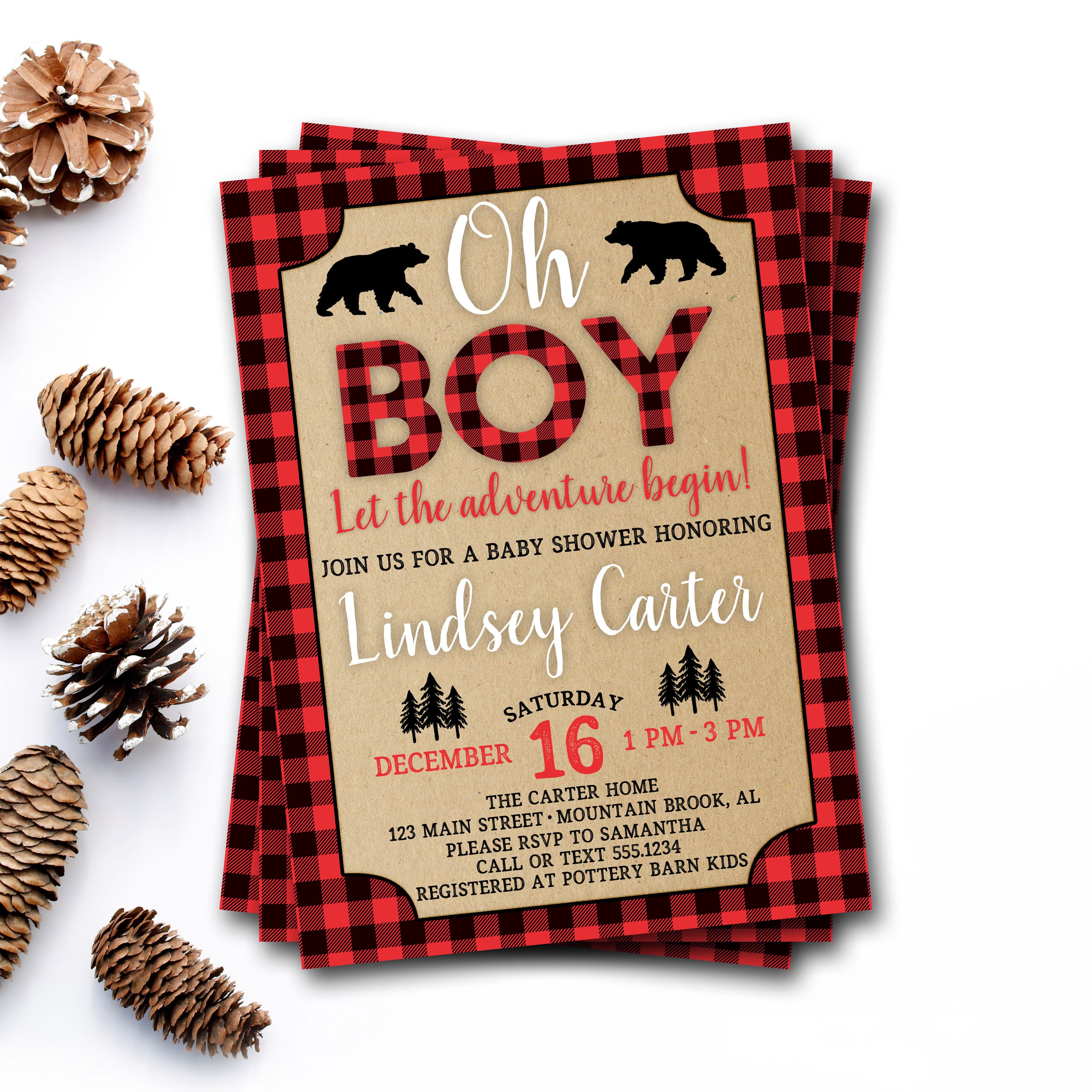 buffalo-plaid-baby-shower-invitation-lumberjack-baby-shower