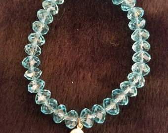 Aqua Crystal Bracelet