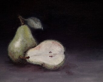 Pear, Original Oil Painting