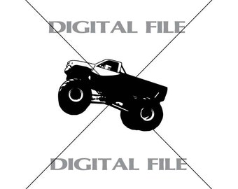 Monster Truck Vector Images Vinyl Decal T-shirt Digital Cutting Files ,Svg File, Ai, Eps, PNG, A1