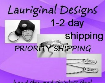 U.S. Priority 1 -2 day shipping on your order