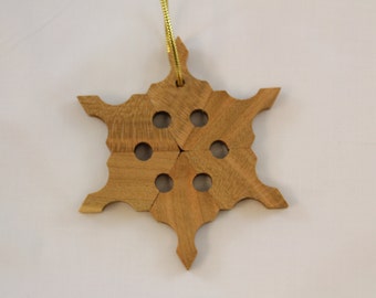 Cherry Snowflake Ornament