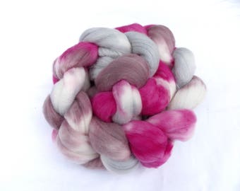 Bean Blossom Rose 4 Oz Fine Merino Roving