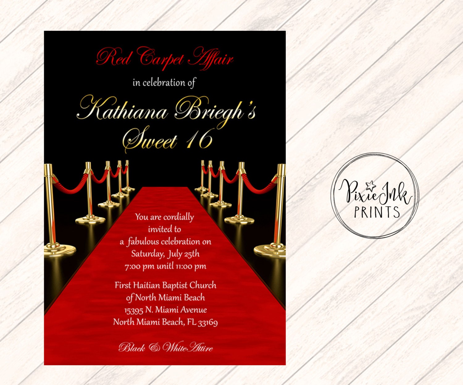 Red Carpet Affair Invitations 1