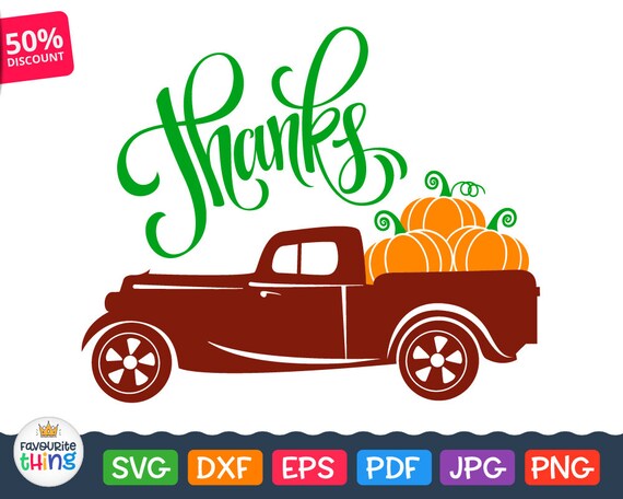 Download Thanksgiving Svg Truck with Pumpkins Svg Fall harvest vintage