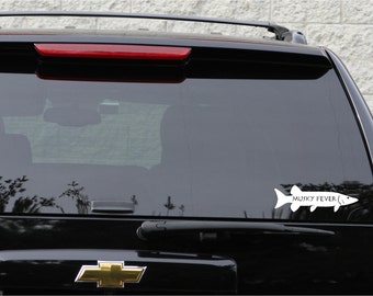 Musky fever decal,set of 2 in 8 colors