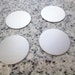 MAGNETIC 1" (25MM) Round Brushed Finish Disc Stamping Blanks Golf Marker, 22g Stainless Steel - MR08
