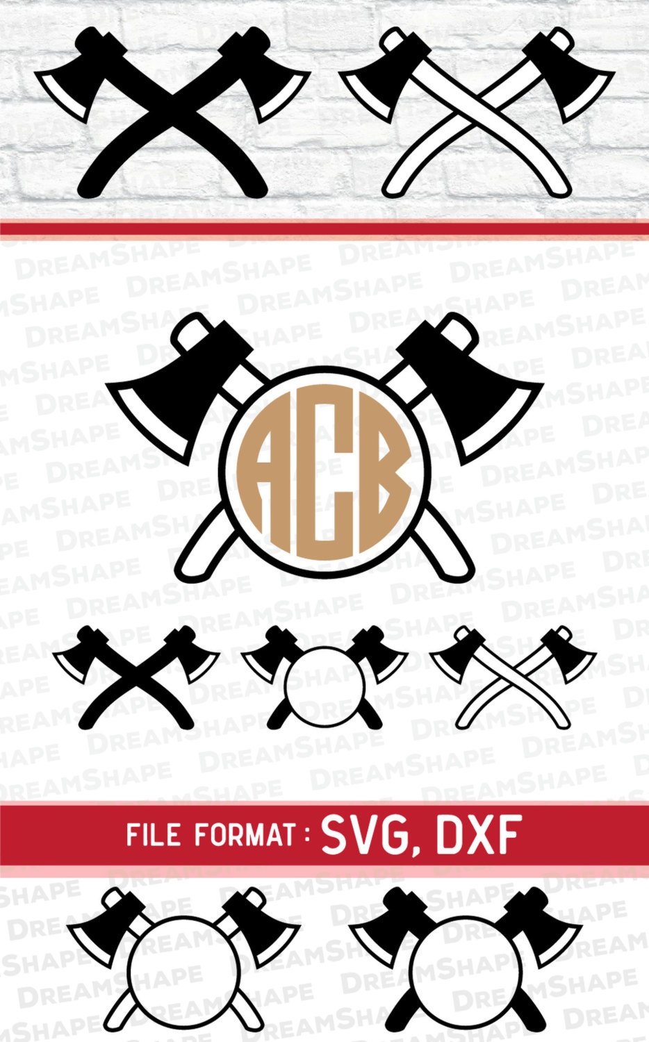 Download Axe Monogram SVG Files Axe Logo SVG Files Hipster Axe