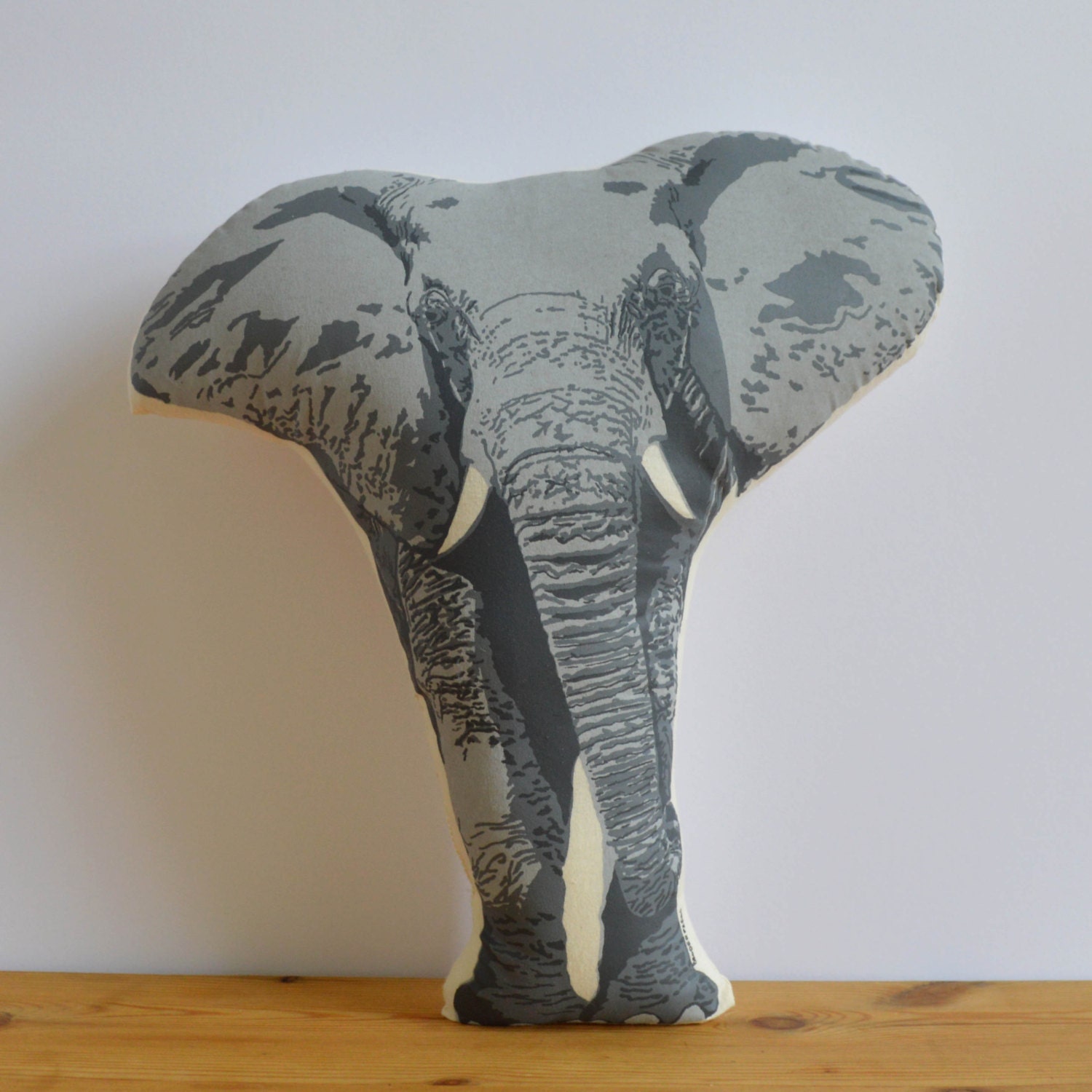 Silkscreen Elephant Pillow