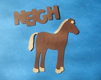 Spring sale horse diecut with saying