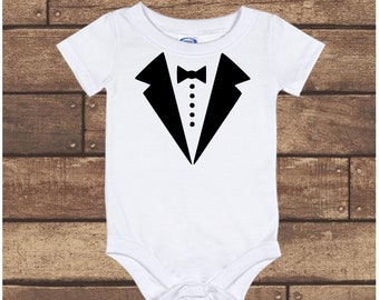 Baby tuxedo onesie | Etsy