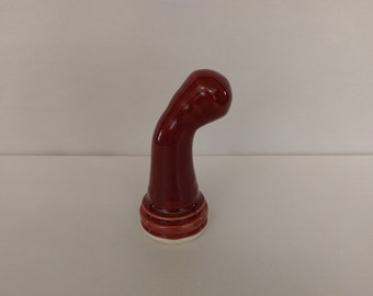 ADULT SEX TOY - Deep Firebrick - Handmade Ceramic #5