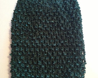 CLEARANCE SALE- Small Emerald Green 4.5" Crochet Tube Top for Tutu Dresses