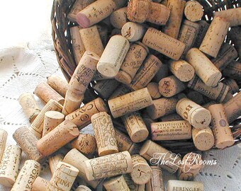 Salvaged Natural Wine Cork Lot of 50 - Wine Corks to repurpose