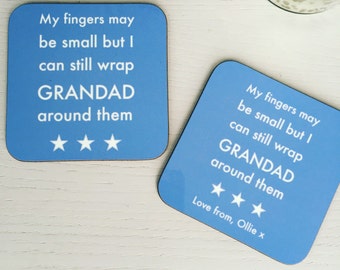 Grandad gift | Grandad coaster | Grandpa present | personalised Grandad coaster | Custom coaster | Fathers Day | Granddad present