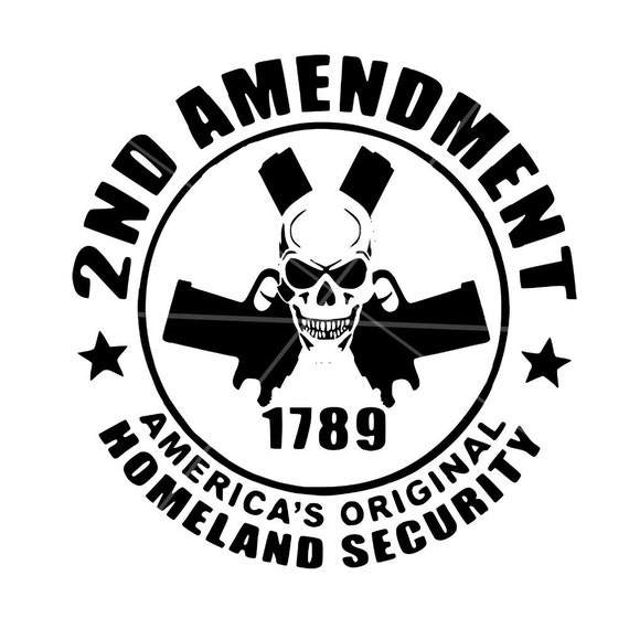 Download SVG 2nd Amendment SVG DXF Gun Rights Skull svg Skull
