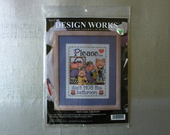 Design Works Counted Cross Stitch "DON'T HOG The BATH"