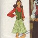 Simplicity 5297 sewing pattern // skirt vest blouse
