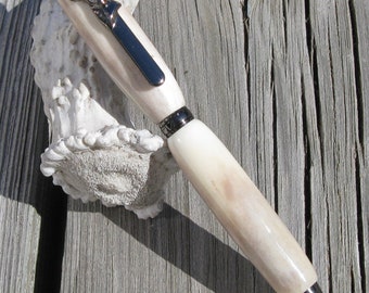 Gunmetal Deer Antler Pen