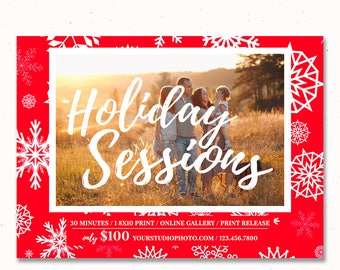 christmas photography templates