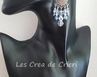 Earrings "dangle blue water"