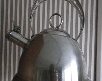 80’s HERMANN MILLER Stainless Steel Tea Kettle / original vintage kettle / scarce to find