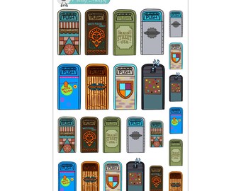Disney Trash Cans Stickers - Disney Planner Stickers