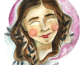 Custom Illustrated Portrait 7x10