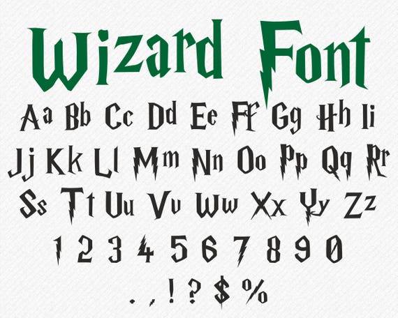 Name Of Harry Potter Letter Font Name Of Harry Potter Letter Font