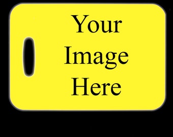 Custom Luggage Tag, Bag Finder, Suitcase Tag, Travel, Backpack ID, Create Your Own, Design Your Own, Photo, Picture, Photography, Logo