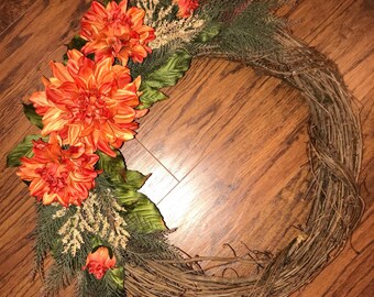 Wreath - Grapevine Floral