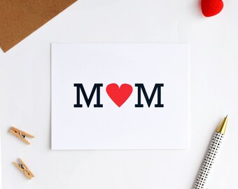 mother's day card // heart MOM card // mothers day card // mothers day greeting cards // happy mothers day //