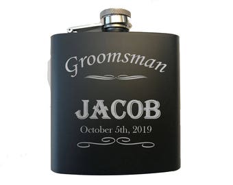 Groomsmen Gift - Groomsmen Flasks - Groomsmen Gifts - Personalized Groomsmen Flasks - Custom Flasks - Flask For Groomsmen - Groomsman Gift