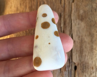 Polka Dot Agate Stone, Finished Cabochon,