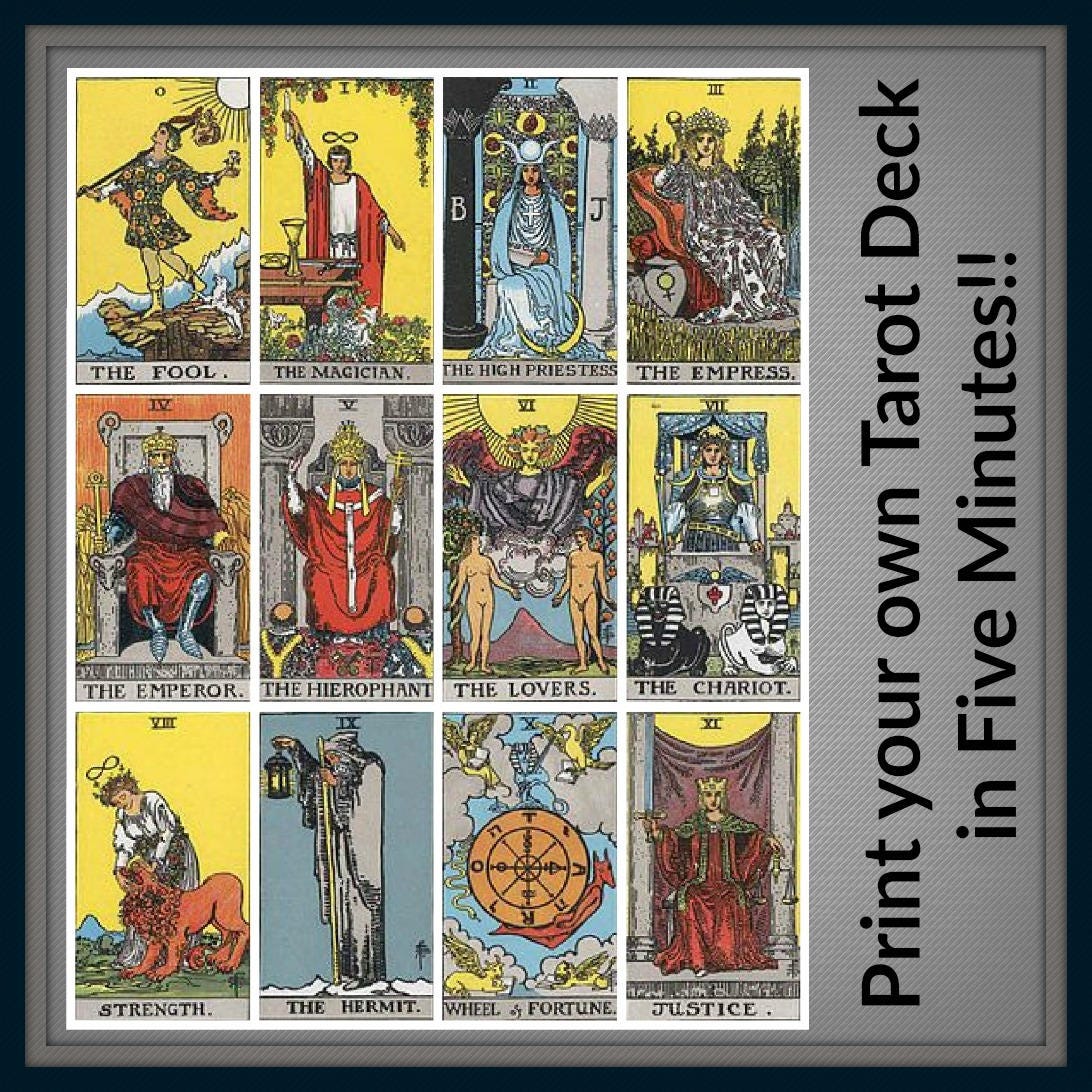 Printable Tarot Card Meanings Pdf Customize and Print