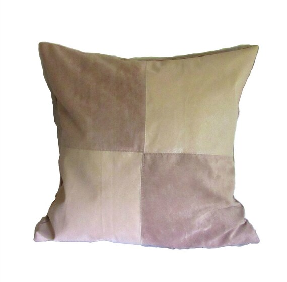 Items similar to faux leather & suede pillows, faux leather pillow