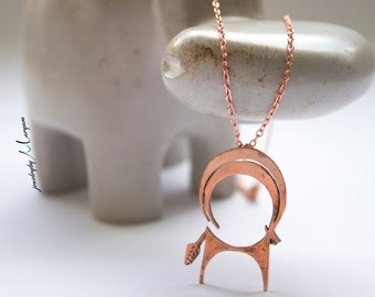 Etched Copper Goat