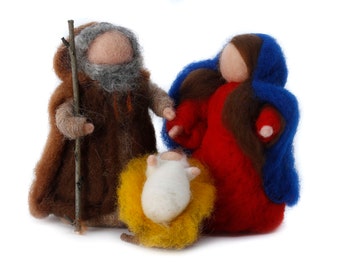 Nativity in carded wool