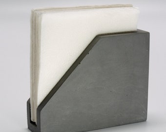 Concrete Napkin Holder. Handmade. Original design.