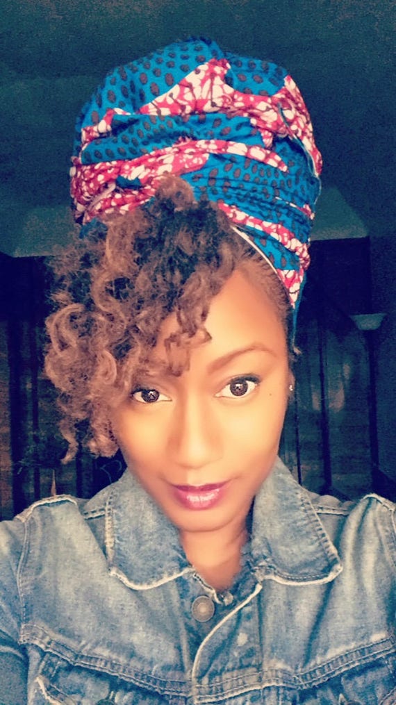 The "Tropical Punch" hair wrap