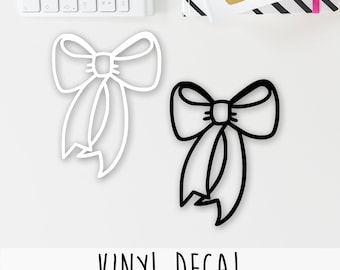 PERMANENT Vinyl Bow Decal (perfect for ECLP, Happy Planner, Filofax, Travelers Notebooks, Kikki K, Passion Planner, etc.)