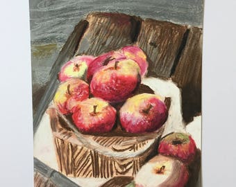 Original oil pastel drawing