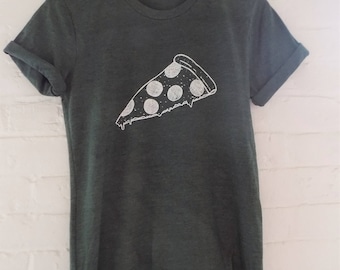 Pizza T-Shirt, Foodie Gift, Screen Print Shirt, Clothing Gift, Funny Shirt, Soft Style Tee