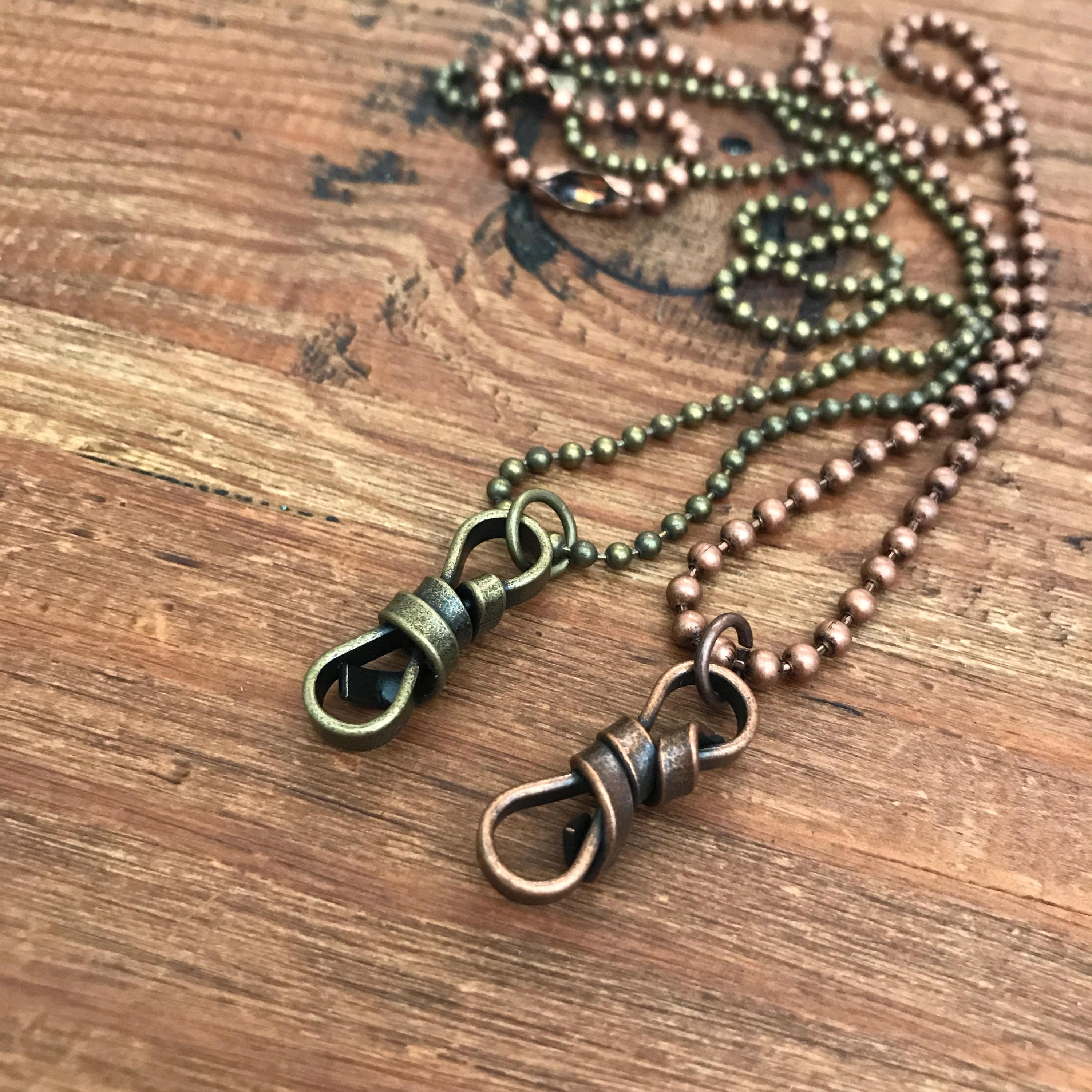 Infinity Necklace Raw Twisted Metal Pendant Custom Couples Jewelry Mens