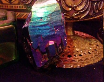 Titanium/Rainbow quartz points medium and large