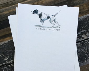 English Pointer Dog Note Card Set