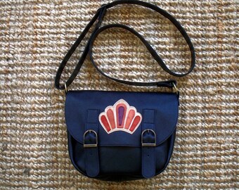 Black Messenger bag with flap