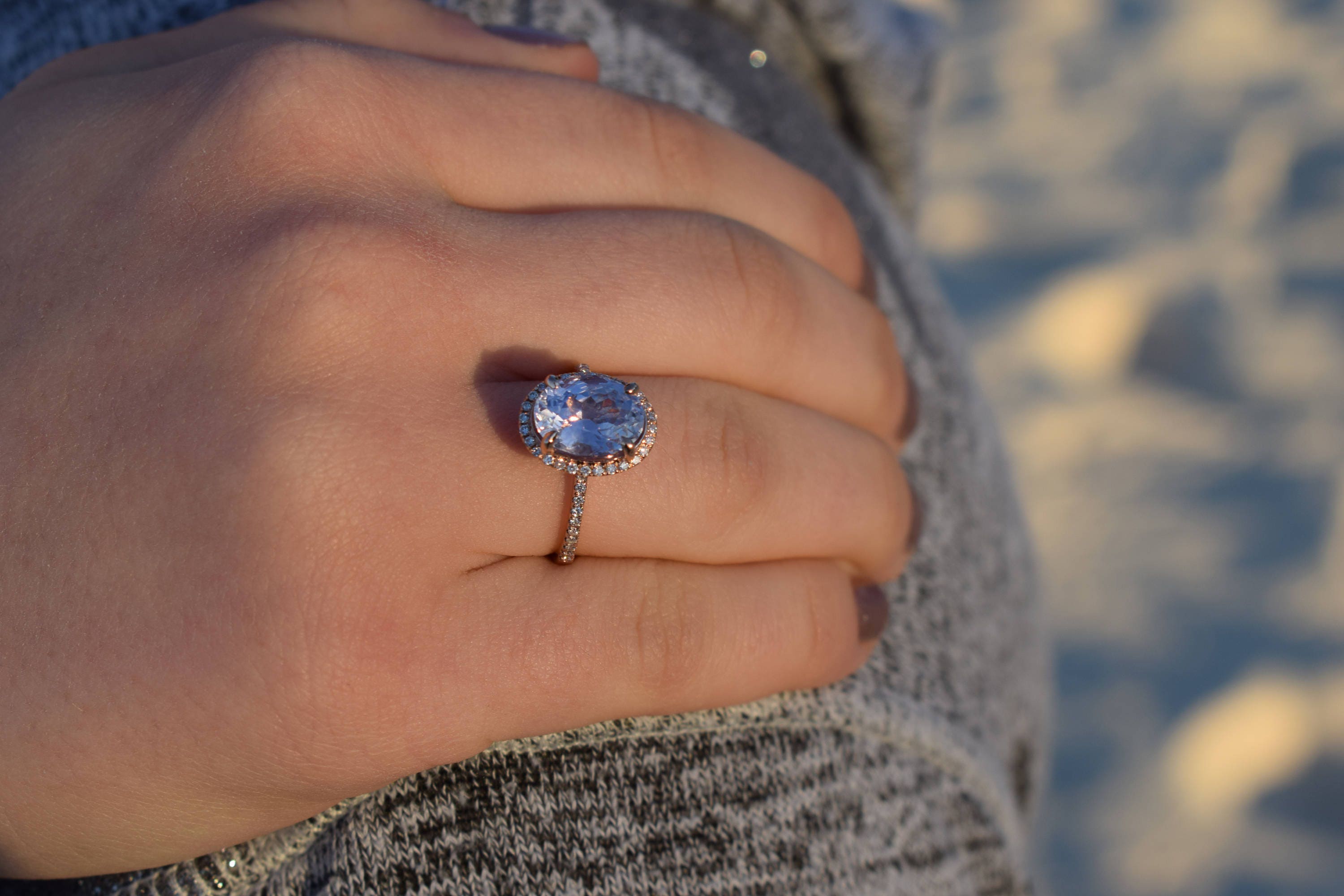 blue sapphire engagement rings